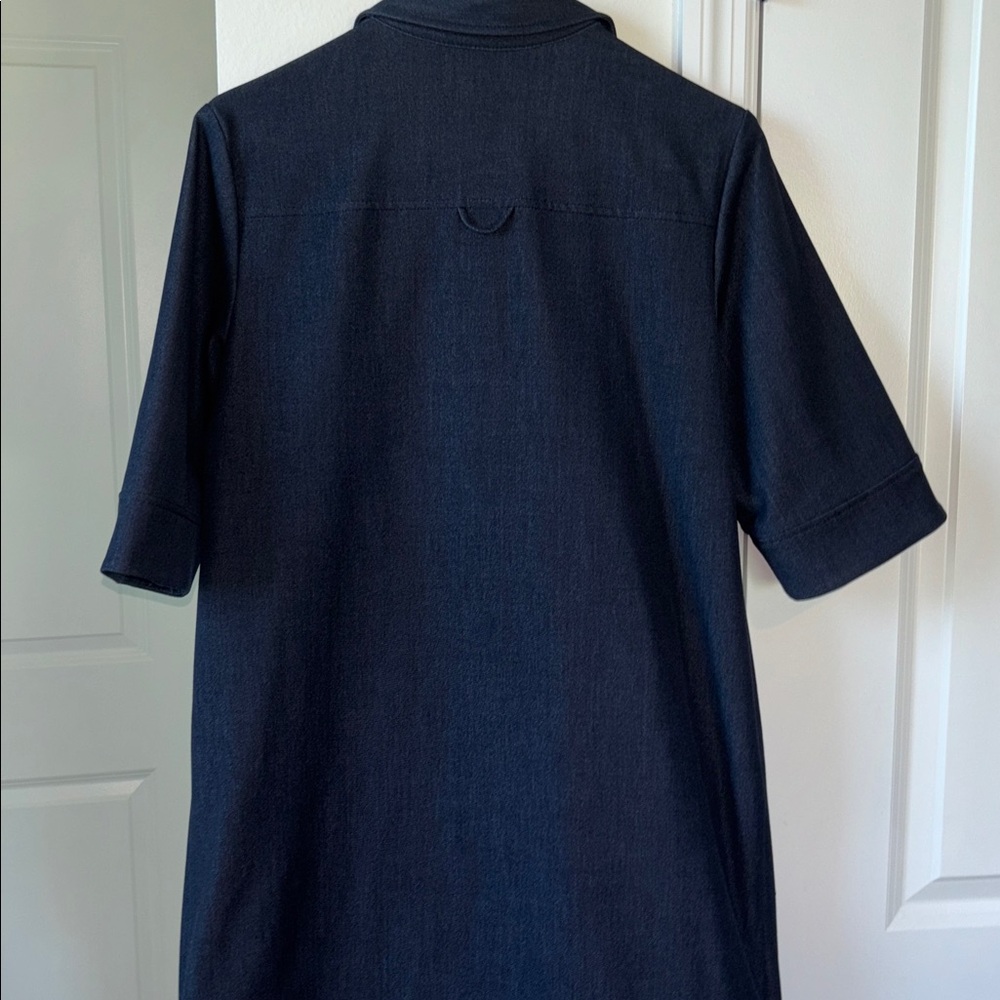 Dark Blue Denim Dress - Picture 5 of 6